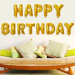 Happy Birthday Foil Alphabet Ballon Set