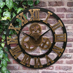 industrial gear wall clock