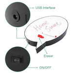 LED Light Box Handwriting Board Drawing Box Speech Bubble Shape Box with 3 Color Pens & USB Cord