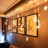 Star and Moon led string lights / curtain ligjts