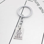 My Dad my hero keychain