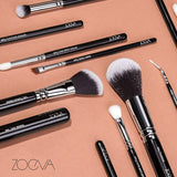 ZOEVA Luxe Complete Makeup Brush Set Includes 15 Face and Eye Makeup Brushes