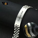 Mens name bracelet