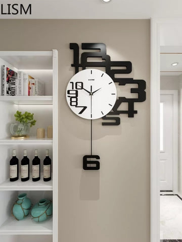 Numeric Righty Wall clock