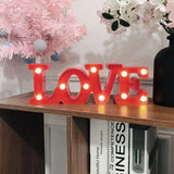 Love led Alphabets