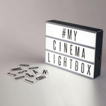 Cinema light box children diy message board with letters
