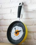 frypan shape kitchen wall clock