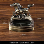 Running Horse metal ashtray
