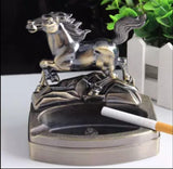 Running Horse metal ashtray