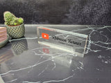 Social Media Desk Plaque