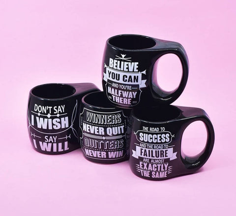 Black Quotation Mugs