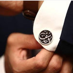 Stone Fitted name cufflink