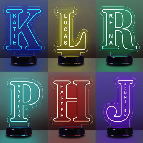 Custom Alphabet Name lamps