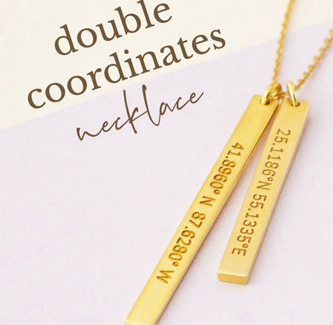 Double coordinates necklace