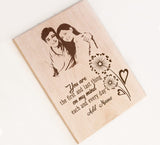 Young Love personalized wooden frame