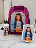 Personalized School Bag, Lunch box and Bottle