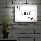 Cinema light box children diy message board with letters