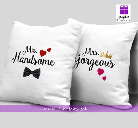 Mr & Mrs Cushions | Couples Pillows | His and Hers Pillows |