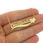 Name Necklace With Heart