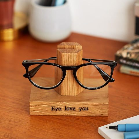 Solid Wood Personalized Glasses Stand