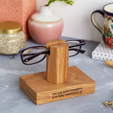Solid Wood Personalized Glasses Stand
