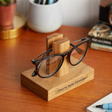 Solid Wood Personalized Glasses Stand