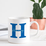 H Alphabet name mug