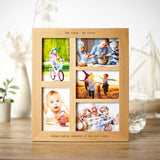 Solid Peach Wood 5 Aperture Photo Frame