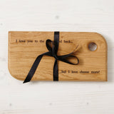 Personalised Solid Peach Wood Chopping Board