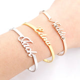 Personalized cut name bangle