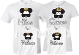 King & Queen Prince and Princes Set of 4
