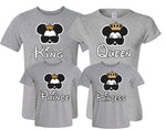 King & Queen Prince and Princes Set of 4
