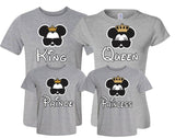 King & Queen Prince and Princes Set of 4