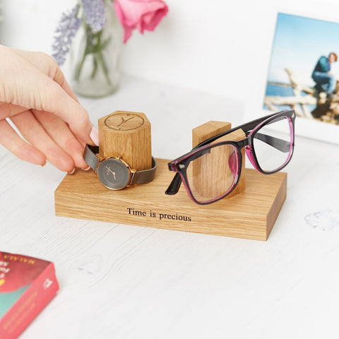 Personalised Glasses and Watch Stand