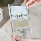 The Day We become Family acrylic Block