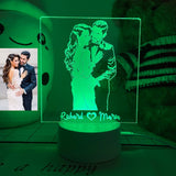Picture Led Illusion Lamp  | Wedding or Anniversary Gift