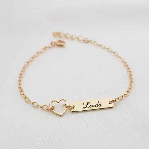 Baby name bracelet