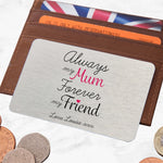Wallet card for mothers day gift
