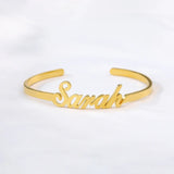 Personalized cut name bangle