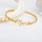 Personalized cut name bangle
