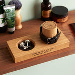 Personalized Cufflink Tray And Watch Stand
