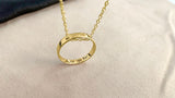 Hidden Message Ring Necklace