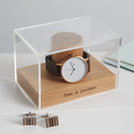 Watch Box for One Watch / Gift For Him / Wedding Day Groom Gift / Personalised Watch Display Box / Watch Holder Gift Anniversary