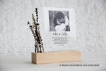 Instagram Style Personalized Photo Print with Flowers --  Anniversary Gift for Him