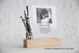 Instagram Style Personalized Photo Print with Flowers --  Anniversary Gift for Him