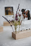 Instagram Style Personalized Photo Print with Flowers --  Anniversary Gift for Him