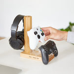 Personalised Name Controller And Headset Gaming Stand
