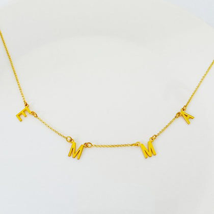 Alphabets Name necklace