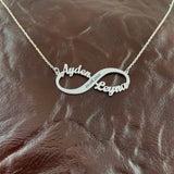 Infinity name and Date necklace