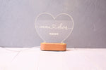 Customized Heart Shape Lamp